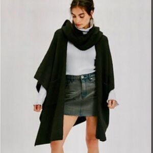 Free People Black Kimono Sweater